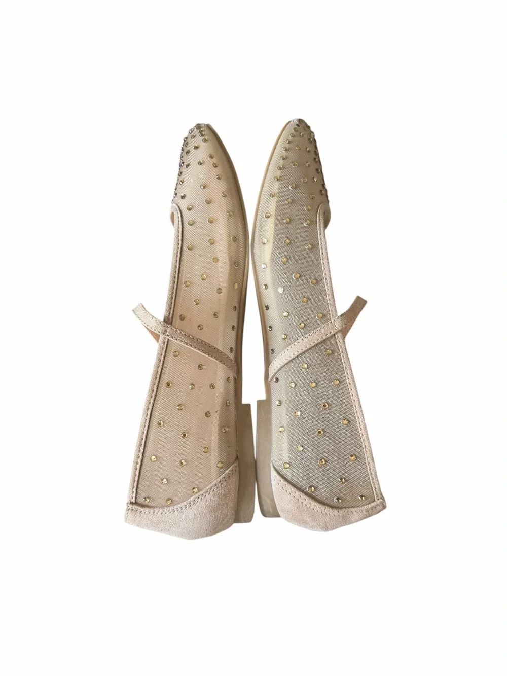 Time and Tru•Rhinestone Mary Jane Flats